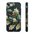 Dark Green Festive Holly in Watercolor - Impact Resistant Phone Case iPhone 8 Matte